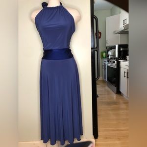 Canadian Designer Anne Hung Stunning Halter Dress - (size 5/6)